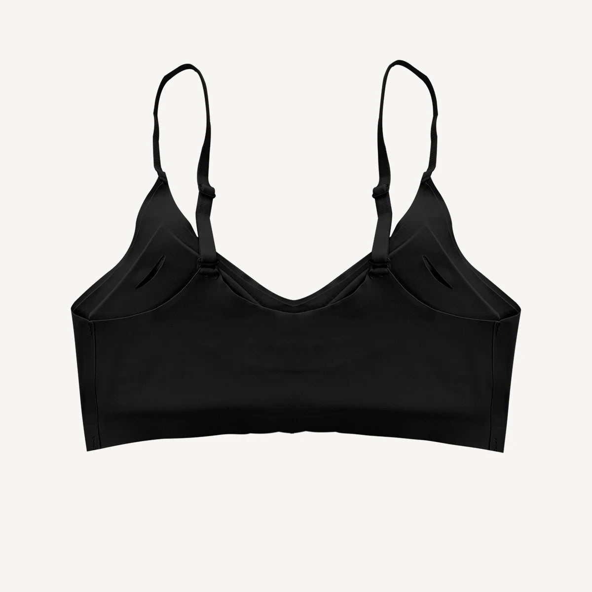 Top Feminino Sem Costura com Bojo Removível e Decote V Elástica Suave Velsa