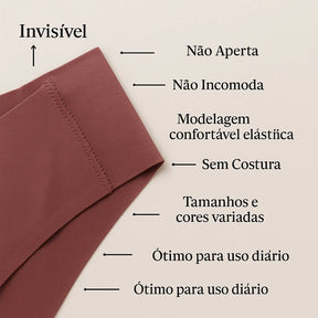 Kit 5 Calcinhas Femininas Microfibra | LumiSoft Air