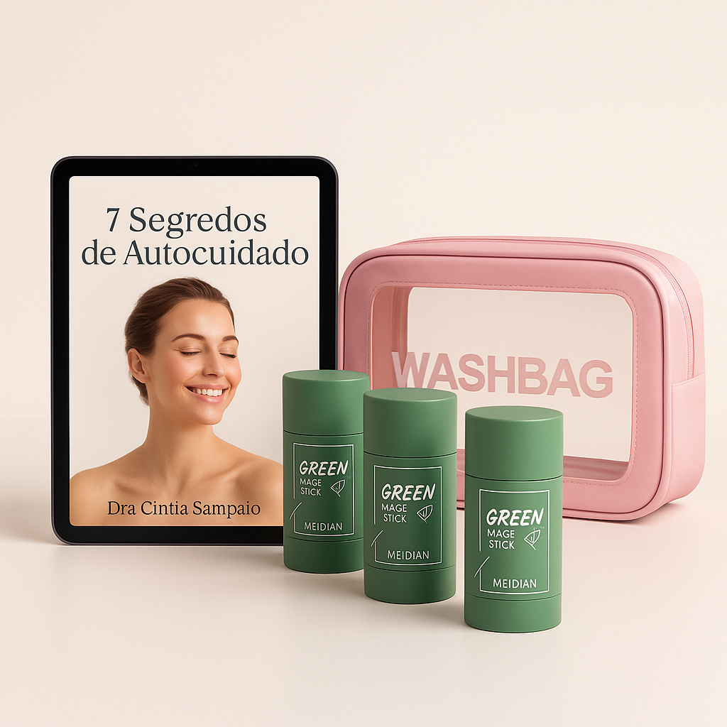 Green Mask™ Limpeza Profunda | Pague 1, Leve 3 + Necessaire Premium + Guia de Autocuidado GRÁTIS