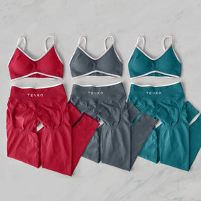 Conjunto Esportivo Feminino Sem Costura FlexaFit TREVEO