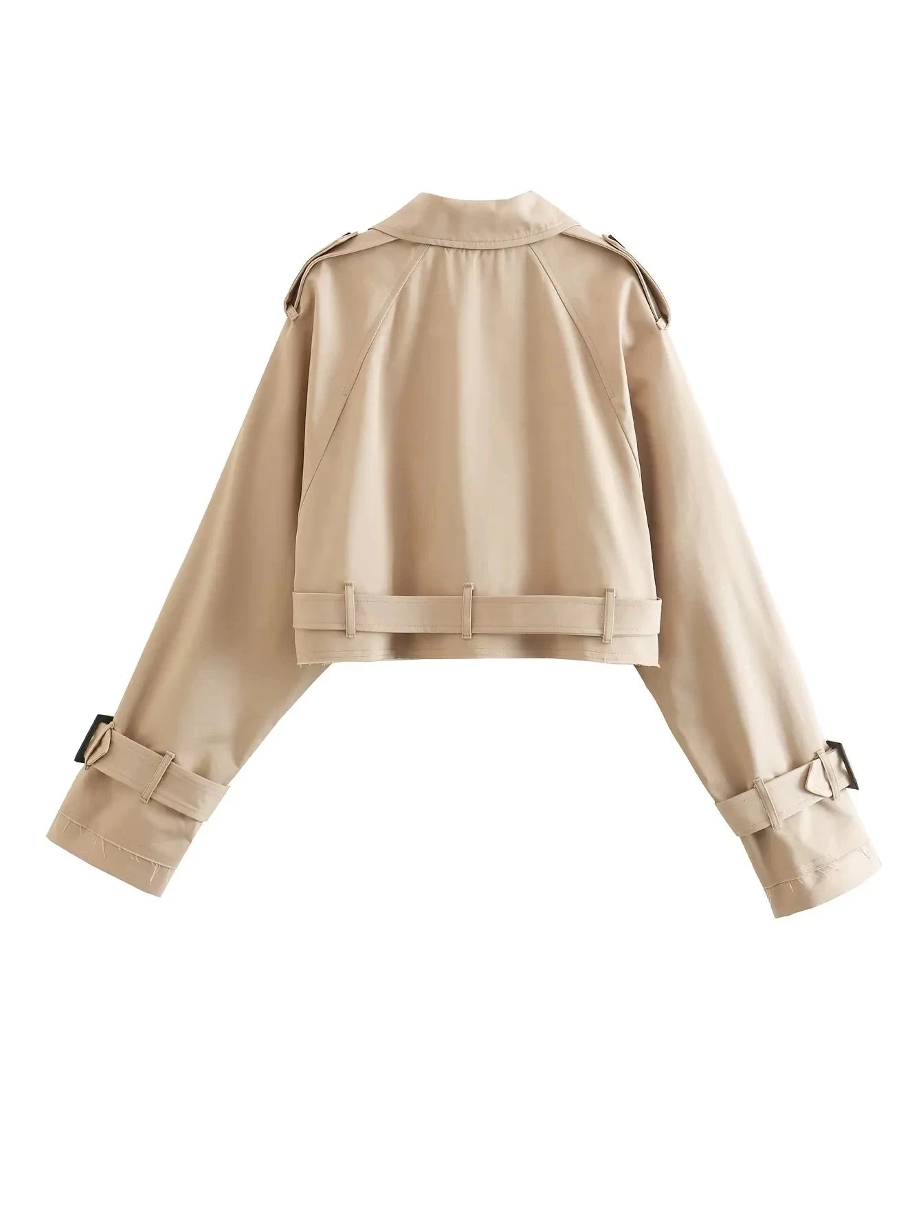 Jaqueta Trench Cropped Feminina | Vibe Chic