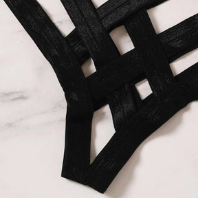 Conjunto Harness Sexy com Detalhes em Renda – Vynce Cage