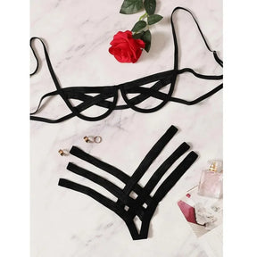 Conjunto Harness Sexy com Detalhes em Renda – Vynce Cage