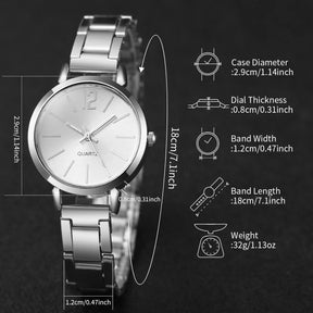 Relógio Feminino Lumia Estilo Casual e Elegante, com Pulseira Complementar