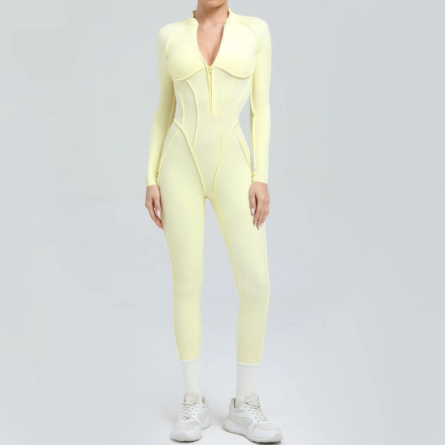 Macacão Esportivo Feminino Sem Costura-  ZenShape