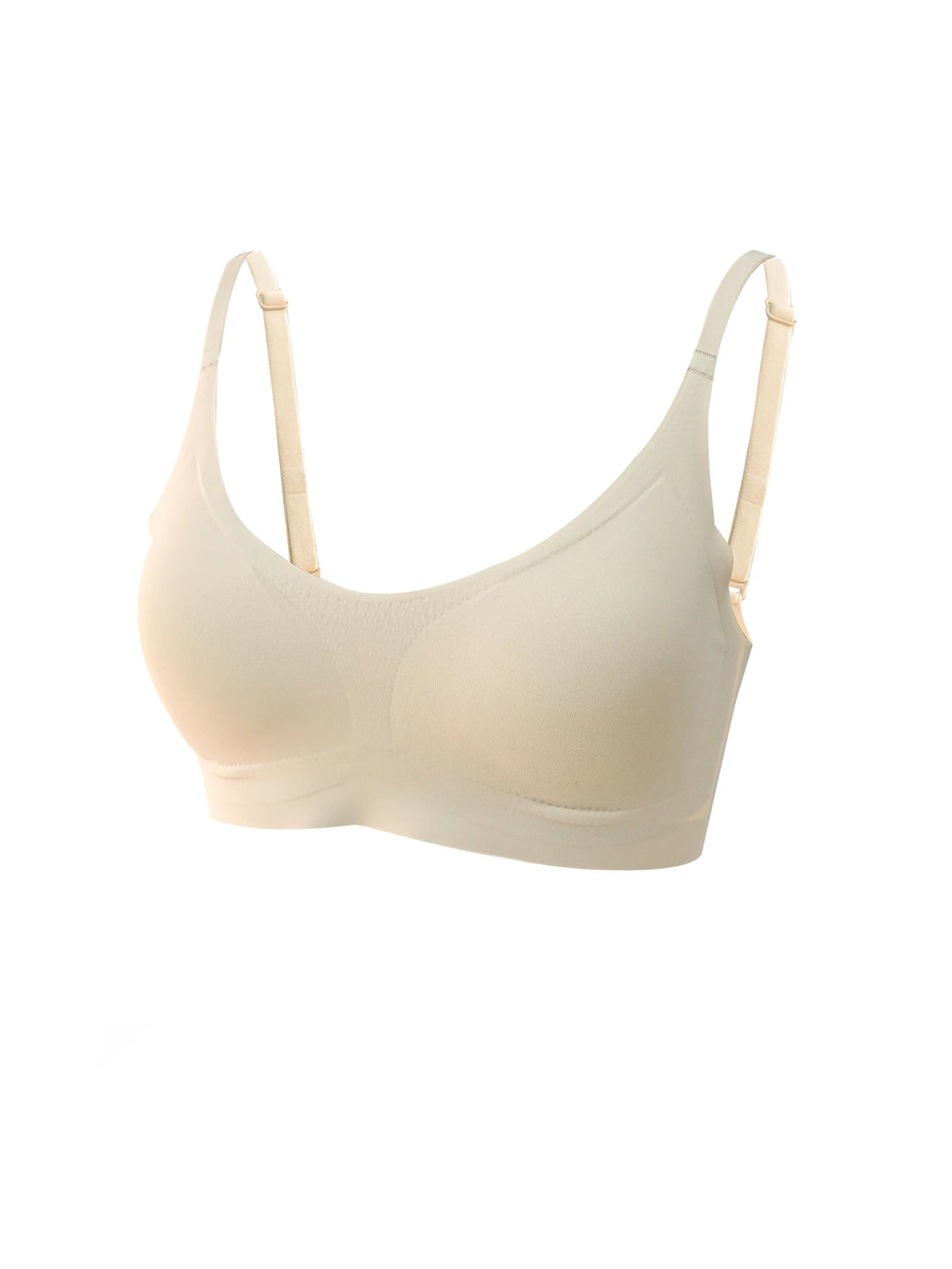 Top Feminino Sem Costura com Bojo Removível e Decote V Elástica Suave Velsa