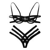Conjunto Harness Sexy com Detalhes em Renda – Vynce Cage