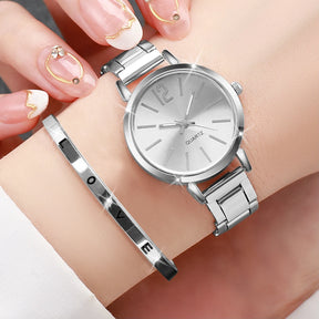 Relógio Feminino Lumia Estilo Casual e Elegante, com Pulseira Complementar