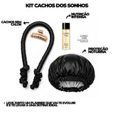 Kit Cachos do Sonho - Ritual Noturno do Cachos Sem o Uso de Calor - LumiaVibe