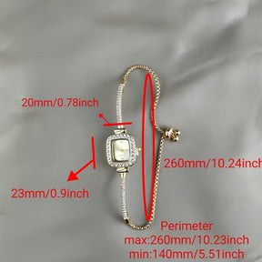 Relógio Feminino Square Alloy | Design Elegante com Movimento de Quartzo - LumiaVibe